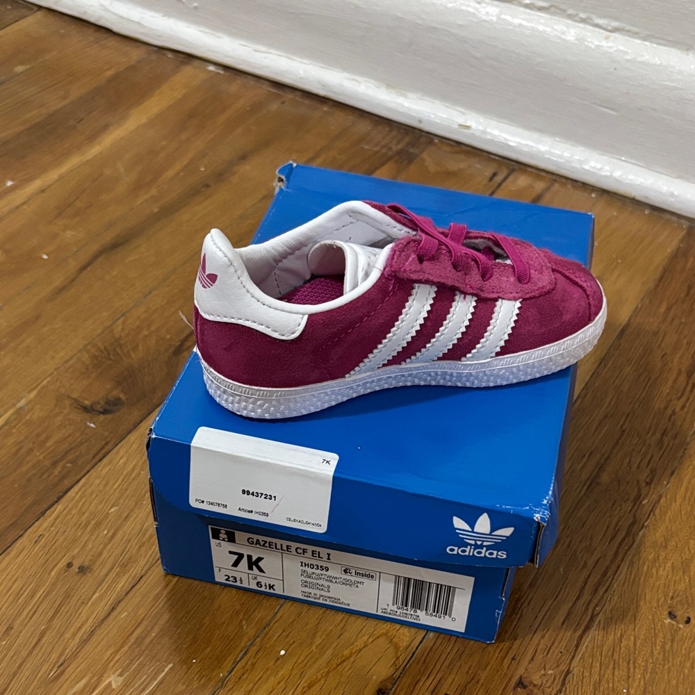 Adidas Kids Sneakers - Maroon and White